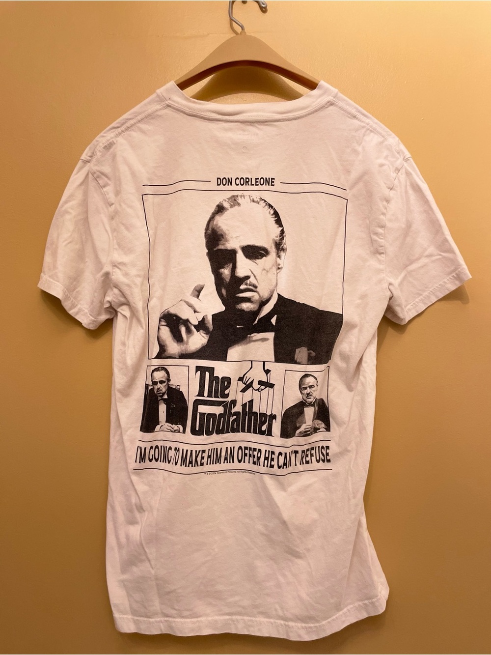 Hollister The Godfather with Weaved Designed Not Graphic. SIZE- SMALL